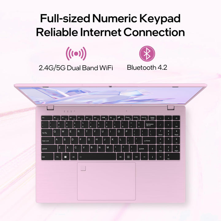 uowamou with a full-sized numeric keypad and reliable wireless connectivity including dual-band 2.4g/5g wifi and bluetooth 4.2